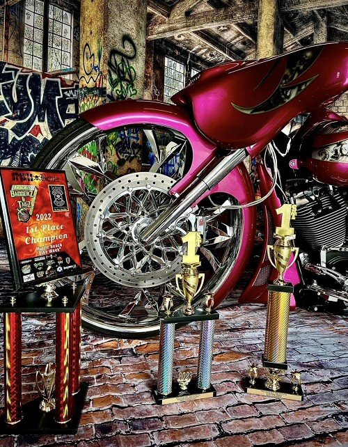 Award Winning Custom Bagger Motorcycle Build by Iron Hawg Custom Cycles. Custom Baggers are just one of our specialties. 