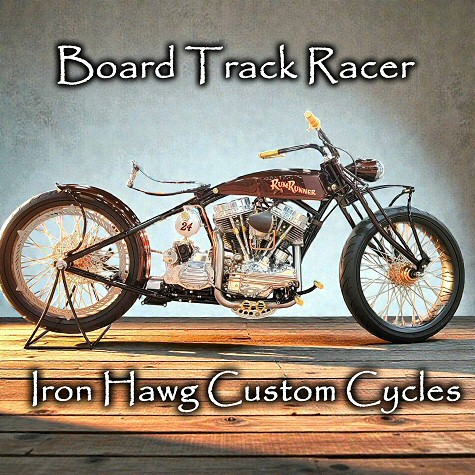 Rum Runner Board Track Bobber Motorcycle Buildby Iron Hawg Custom Cycles
