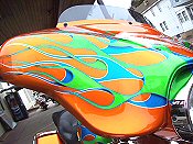 Motorcycle Paint and Graphics - Iron Hawg Custom Cycles Inc.