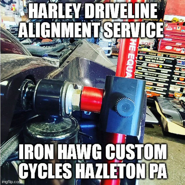 Harley Driveline Alignment Service at Iron Hawg Custom Cycles PA