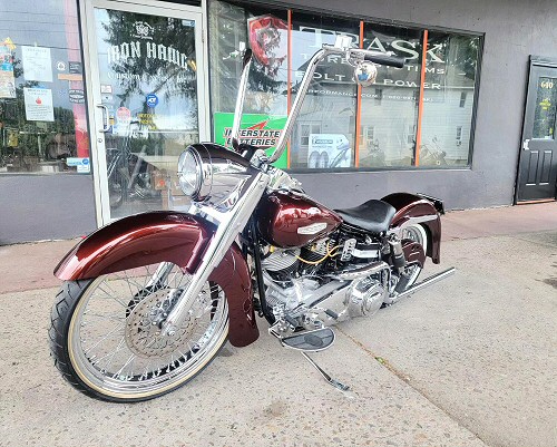 76 AMF FL Shovelhead Custom Motorcycle Build By Iron Hawg Custom Cycles