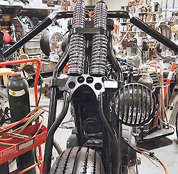 Cafe Racer Harley Build Custom Front End, Harley Motocycle Builders Iron Hawg Custom Cycles Pennsylvania